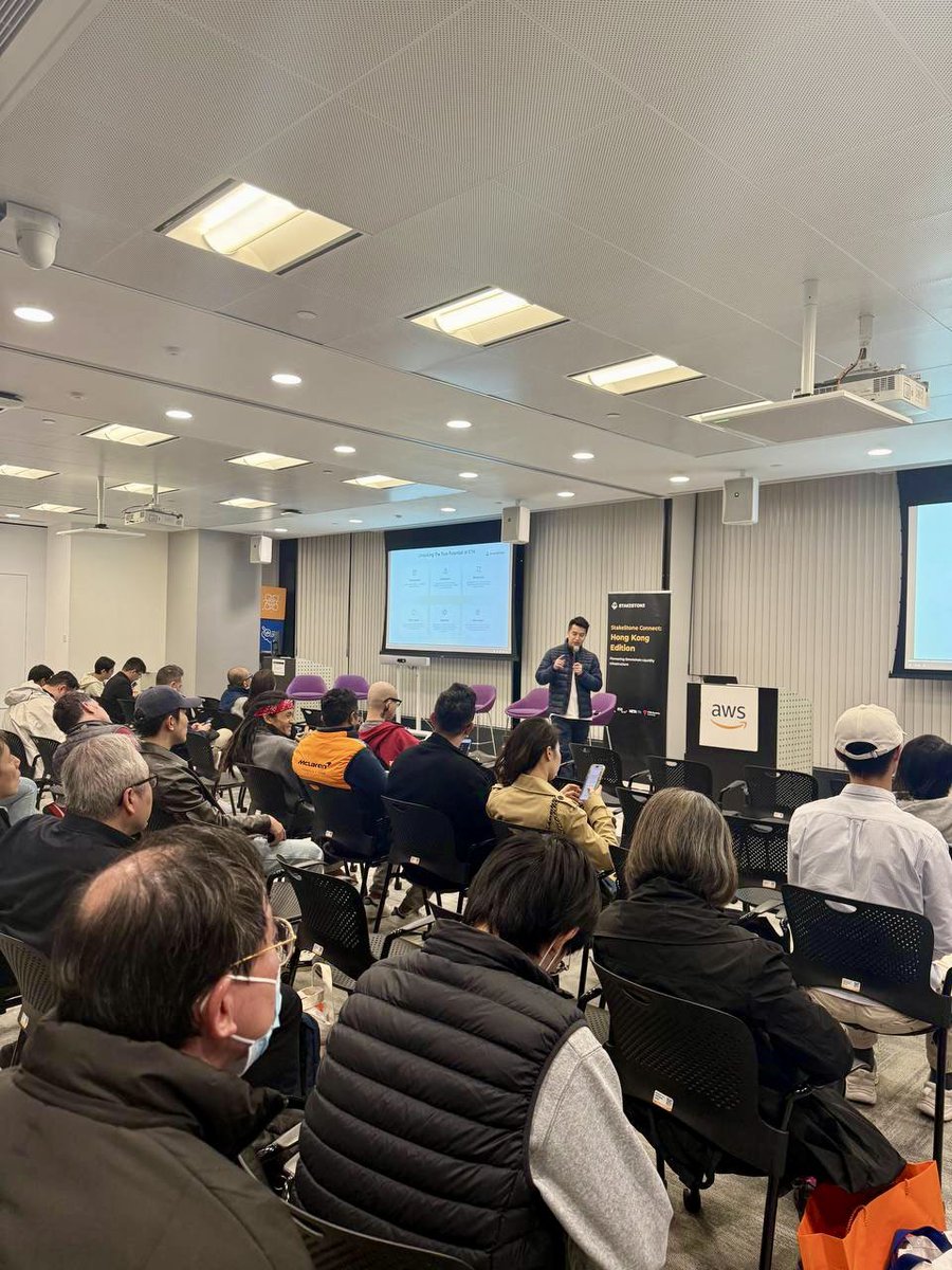 Stake_Stone's tweet photo. Thank you everyone for joining us today at our #StakeStoneConnect in Hong Kong. 

Shared insights from our founder, roadmap of our omnichain liquidity infrastructure and our vaults👀

Supporting partners and speakers from: @AWS_HongKong, @megaeth, @P2Pvalidator, @MetaEraHK, @tonsocietyhk and @852web3 

Next stop Tokyo on 18 and 20 Jan. 🇯🇵