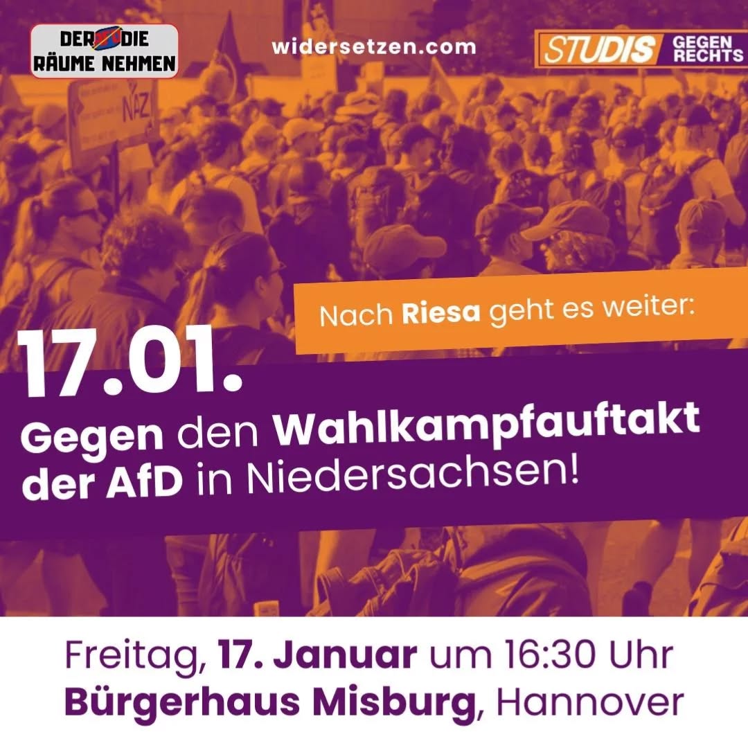 CleoKlinger's tweet photo. Hannover braucht euch Freitag! 
#LautgegenRechts #AfDVerbotjetzt #niewiederistjetzt 
#blockAFD #FaschismusDieStirnBieten #DerAFDdieRäumeNehmen #Alerta #afdVerbotJetzt https://t.co/u1PHgokvTw