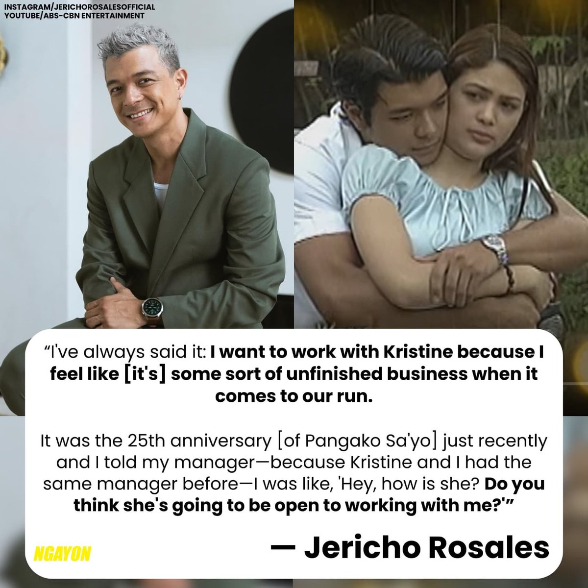 lexasmithx's tweet photo. Hopefully hindi muna mabuntis si Tin para matuloy na ang reunion. 😅 The  movie version sounds exciting! Kaloka yung unfinished business ni Echo. 🙈

I wonder what the life of Yna and Angelo would be 25 years later? 🤔

#EchoTin #PSY #PangakoSayo #KristineHermosa #JerichoRosales https://t.co/QxK5J94ySB