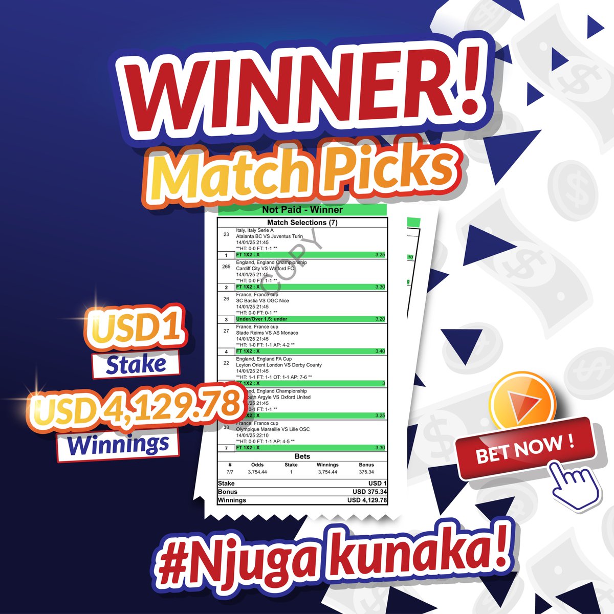 Zvaakutapira ku betting.co.zw🔥🔥
#MWOSMakesWinners
#TheHomeOfSportsBetting