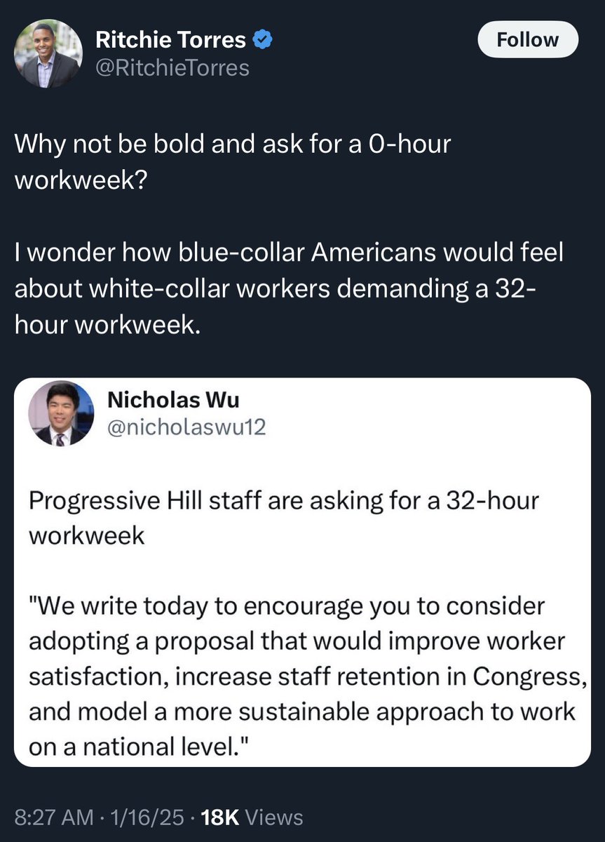 CarpenterLauraG's tweet photo. Tell me you've never talked to a union carpenter in your district without telling me. We work 35 hrs per week, any more is OT. We bargained that yrs ago, so ya I'd say it's pretty popular with blue-collar workers. https://t.co/qegfGo4xU2