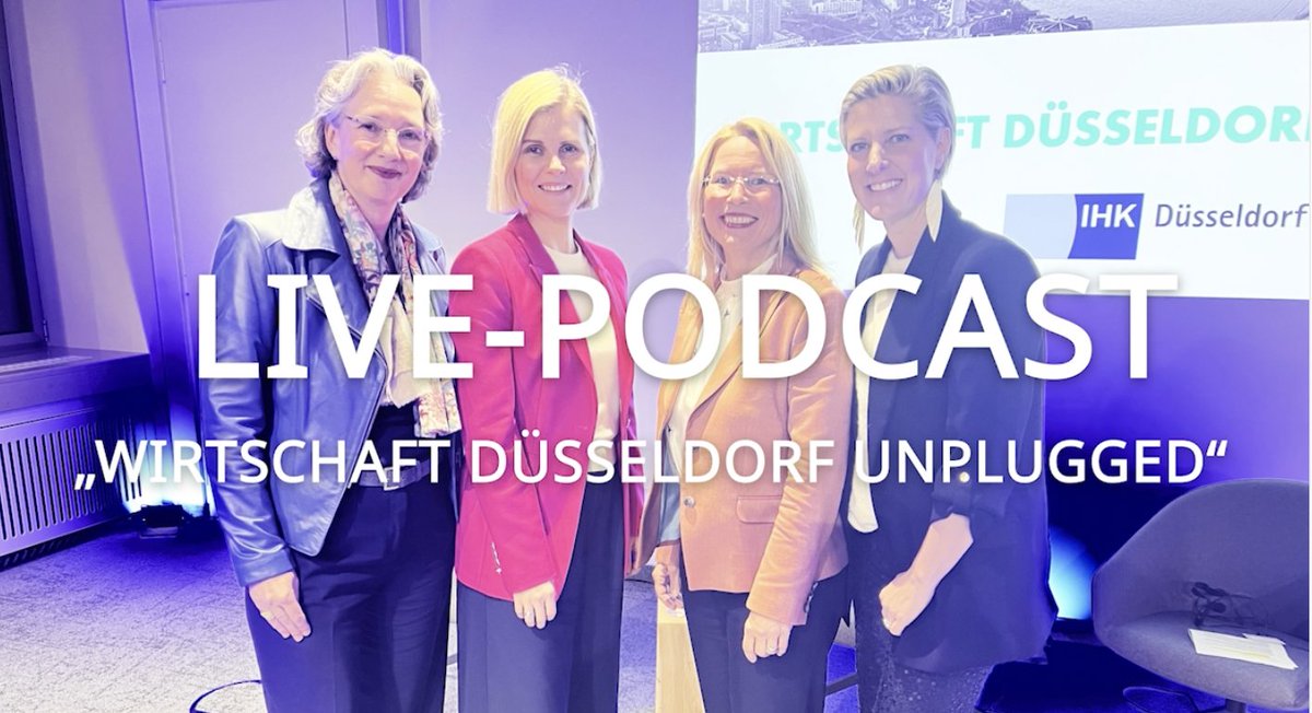 🎙Live-Podcast zur Zukunft der #Banken: Finanzplatz Düsseldorf 🏦 💶. Im Fokus stehen die Herausforderungen durch #FinTechs, #KünstlicheIntelligenz und #Cybersecurity. Jetzt reinhören: wirtschaftspodcast-duesseldorf.de #Podcast #Finanzen #Düsseldorf