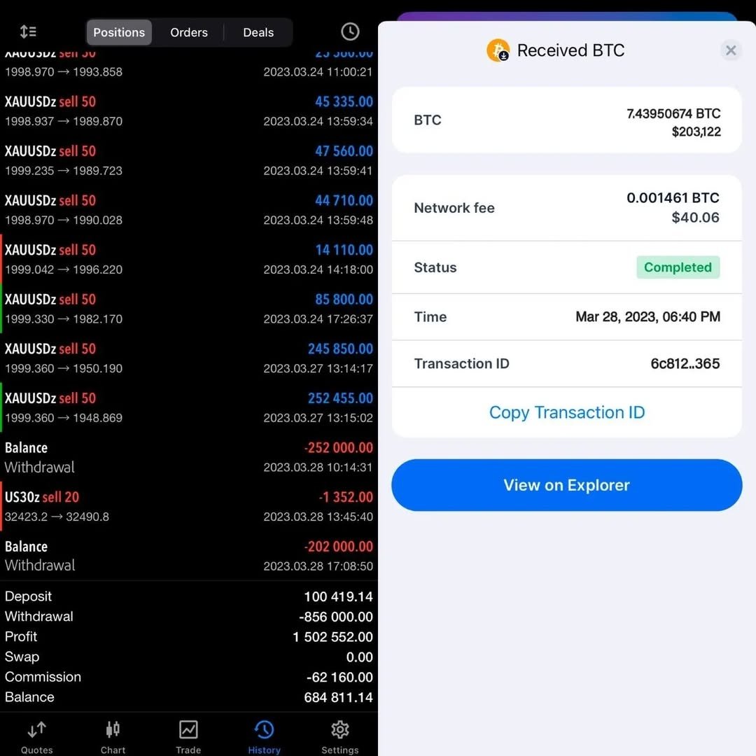RoseWembly's tweet image. Withdrawal complete $452k bagged 💼 💯
Forex is the key 🔑