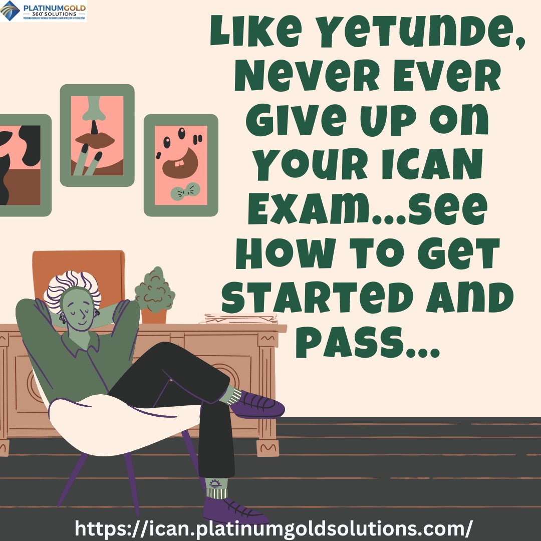 planetpgold's tweet photo. Like Yetunde, Never Ever Give Up on Your ICAN Exam...see how to get started and pass...Click on the link to continue reading

https://t.co/4dUhNN32nS

Ola of Lagos Adewunmi Oriyomi Onanuga PRESS RELEASE Don Jazzy https://t.co/a5KKikhjYL