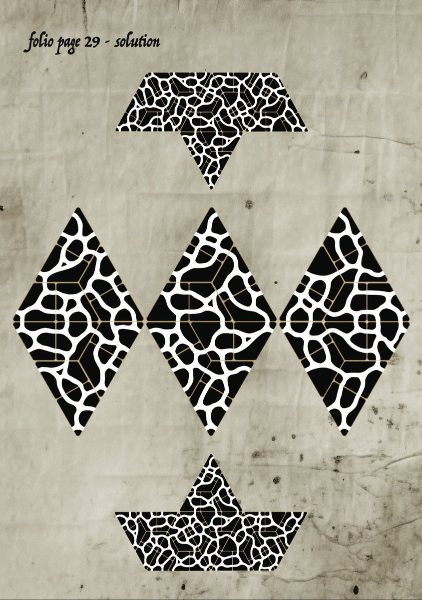 Moonfacedbaboon's tweet photo. Finishing off some digital files then realised lost the solution for one. No worries - been playing with these for a while now...1 hour later...err...finally worked it out!..Still love it after 8 years - such a beautiful puzzle. (29/36)  https://t.co/LcP88PifOs
#puzzles #RPG https://t.co/Wm6u2Z5icA