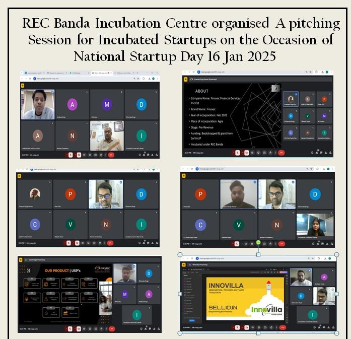 recb_ic's tweet photo. On National Startup Day 16 Jan 2025, REC Banda Incubation Centre Foundation celebrated  the spirit of innovation and entrepreneurship by providing a  platform for startups to showcase their ideas💡. 

@vibhashds10 @Its__ABHIjeet @SecondBrainApp @Akshaysri35 https://t.co/oAt6uXQmR9
