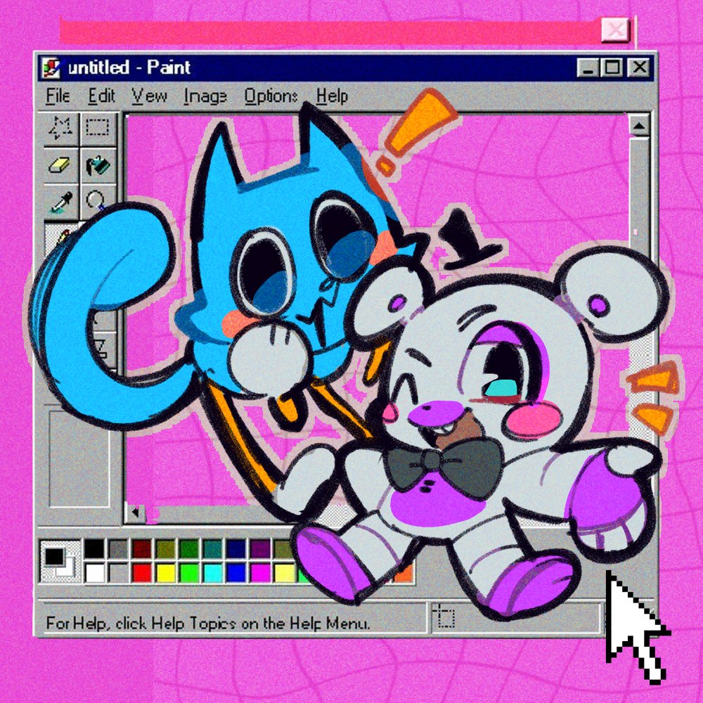 mametaro_m's tweet image. #fnaf　comcat君とHelpy君