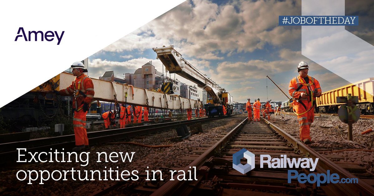 Rail_Staff's tweet photo. Career opportunities with Amey.

FOR MORE INFORMATION AND TO APPLY:
https://t.co/vpdU37aF6W

#rail #railjobs #railwaypeople #railstaff #railcareers #amey #resourcemanager #civilengineer #examiner #sitesupervisor #trackoperatives #technicians https://t.co/DddxAyclyx