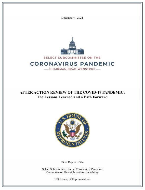 itsmeback_'s tweet photo. Utile la divulgazione,
grazie 🙏🌹

Brano tradotto alle pagine 336-337 del documento della Commissione statunitense Covid-19, dal capitolo da loro intitolato:  

GLI OBBLIGHI VACCINALI NON ERANO SUPPORTATI DALLA SCIENZA E HANNO CAUSATO PIU' DANNI CHE BENEFICI

Dopo che il DOD (Dipartimento della Difesa) ha emanato il suo obbligo, si sono aperte le porte agli obblighi federali. Il 9 settembre 2021, il presidente Biden ha emanato l'ordine esecutivo 14043, che richiedeva ai dipendenti federali di vaccinarsi contro il COVID-19 entro l'8 novembre 2021, altrimenti rischiavano la rimozione o il licenziamento dal loro impiego federale. Il 4 novembre 2021, l'OSHA ha emanato una norma che richiedeva a tutti i datori di lavoro con 100 o più dipendenti di imporre obblighi vaccinali contro il COVID-19 e il CMS ha annunciato un obbligo vaccinale contro il COVID-19 per tutti gli operatori sanitari che lavoravano presso strutture che partecipavano a Medicare e Medicaid. Infine, il 30 novembre 2021, l'HHS ha annunciato una norma che richiedeva la vaccinazione contro il COVID-19 per tutto il personale, i collaboratori e i volontari di Head Start.

Sebbene tutti e cinque i principali mandati federali sui vaccini anti-COVID-19 siano stati ora revocati, ribaltati o altrimenti terminati, le loro conseguenze continueranno a vivere per anni a venire. I mandati sui vaccini anti-COVID-19 hanno causato la perdita dei mezzi di sostentamento delle persone, hanno svuotato la nostra forza lavoro sanitaria e educativa, ridotto la nostra prontezza e il reclutamento militare, causato esitazione vaccinale, ridotto la fiducia nella salute pubblica, calpestato le libertà individuali, approfondito le divisioni politiche e interferito nel rapporto medico-paziente.

A parte queste gravi conseguenze, la base scientifica degli obblighi sui vaccini anti-COVID-19 era altamente discutibile. Gli obblighi anti-COVID-19 ignoravano l'immunità naturale, la stratificazione del rischio dal virus, il rischio di eventi avversi dal vaccino, nonché il fatto che i vaccini non prevengono la diffusione del COVID-19. Nel frattempo, come ha stabilito la sottocommissione selezionata in precedenti udienze, i funzionari sanitari federali hanno costantemente sopravvalutato il potere dei vaccini e aggravato le divisioni politiche con affermazioni come "la pandemia dei non vaccinati". Questo è l'ennesimo esempio di come le linee guida e le politiche dell'amministrazione Biden si siano allontanate molto dai confini delle prove disponibili, pur proclamando con orgoglio di "seguire la scienza". Per loro, "perché l'abbiamo detto noi" era sufficiente.

Grazie per la traduzione a
- Riccardo Pizzirani

Link al documento:
👇👇👇
https://t.co/sdLQi55d9e