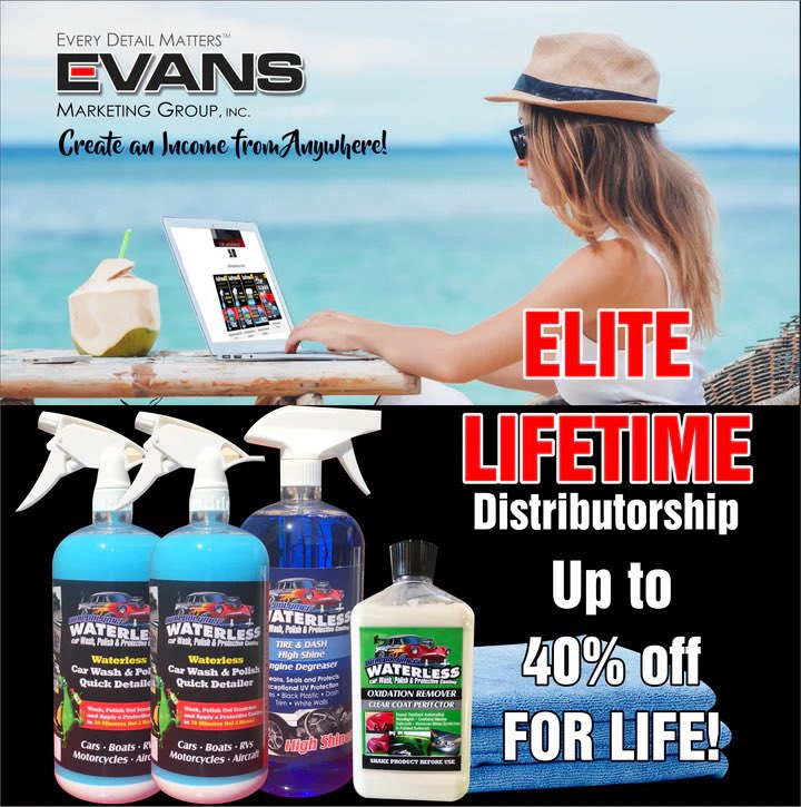 usewaterless's tweet photo. Start earning with the DualPolymer Elite Lifetime Distributorship! Get up to 40% lifetime discounts and access to premium waterless car care products.

Explore more products here: https://t.co/GYgsXTPAun https://t.co/OwssVdnbud