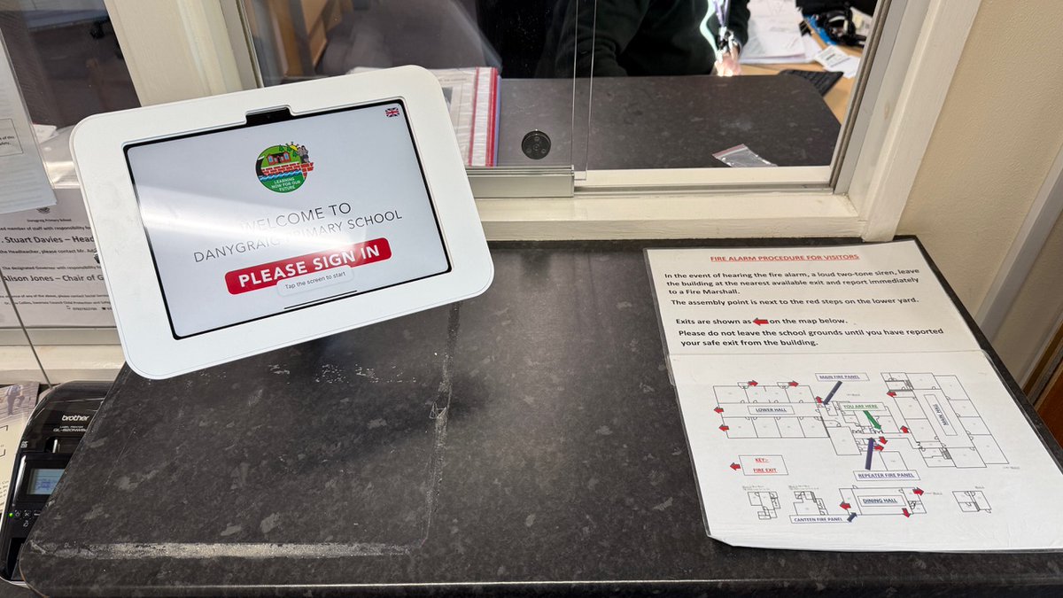 iTeach (@iteach_wales) on Twitter photo Exciting day at <a href="/DanygraigP/">Danygraig School</a> with the installation of <a href="/signinapp/">Sign In App</a>!
Looks fantastic and creates a warm, welcoming first impression for all school visitors. #SupportMadeSimple Exciting day at <a href="/DanygraigP/">Danygraig School</a> with the installation of <a href="/signinapp/">Sign In App</a>!
Looks fantastic and creates a warm, welcoming first impression for all school visitors. #SupportMadeSimple