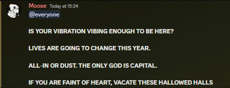 Narrowly missed on my first taste of true wife-changing gains last night. 👿

16 days into the year and phase 2 is fully in effect. The hunger is profound fam.

My super secret group has a choice to make. 😤