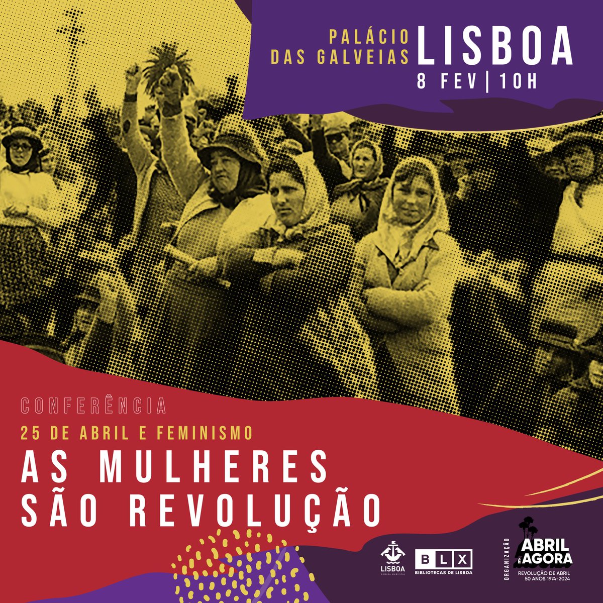 _cultra's tweet photo. ✊ As Mulheres São Revolução. 

 Em 2024 celebramos 50 anos de Abril e, neste fevereiro, os 17 anos do referendo que finalmente consagrou o direito ao aborto. O AéA junta em conferência a experiência das lutas, a reflexão sobre o que ficou por fazer e as exigências de futuro. https://t.co/lAQhRoZ73w