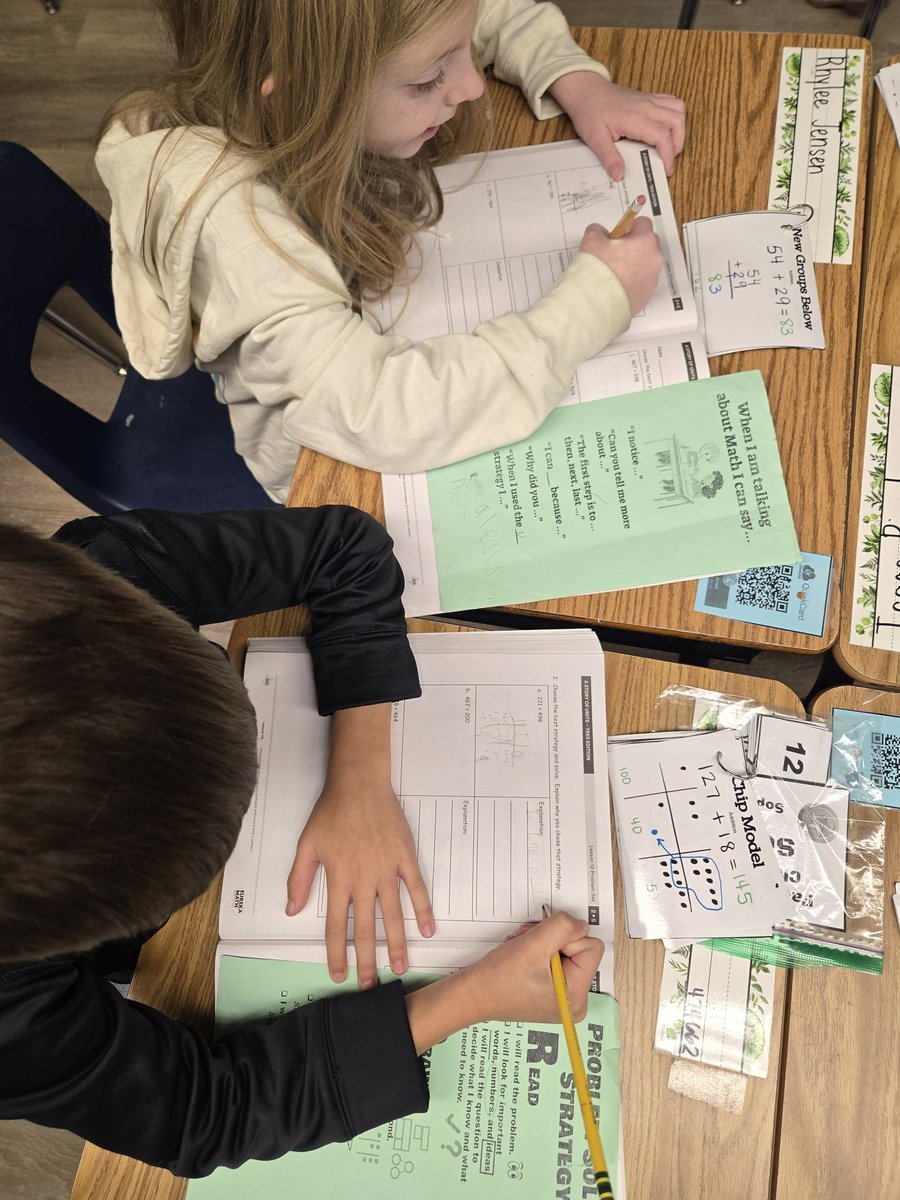 kimperclefarias's tweet image. This lesson is a favorite as kids get to share what they know about each strategy as they think deeper on why and when to use them @eureka_math #RISDmath @nherisd #studentdiscourse #mathstrategies