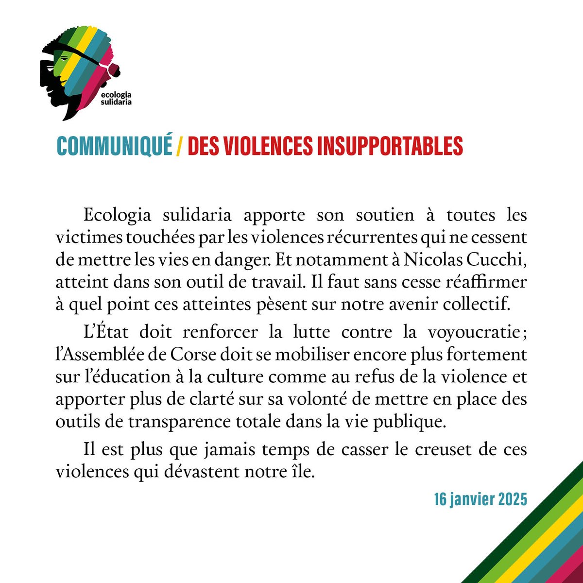 ESulidaria's tweet photo. Halte aux violences !! https://t.co/wrhxUDPbxg