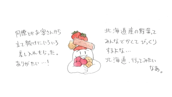 差し入れ生活🍎🥔🥭🥕🧅 