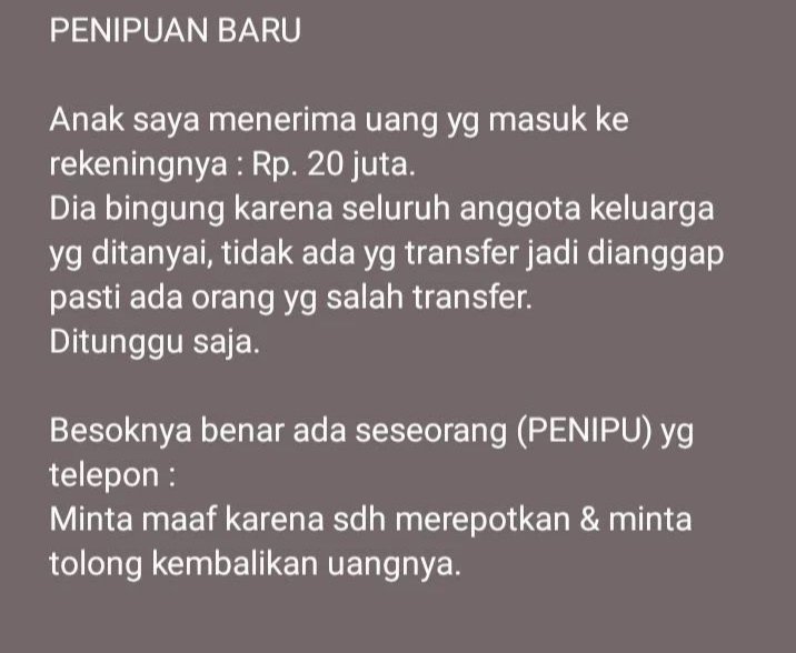Dis!  Sekedar info hati-hati penipuan baru lagi pencuri data anda dan digunakan untuk transaksi pinjol🙏🙏

Penjelasan nya ada di thread
