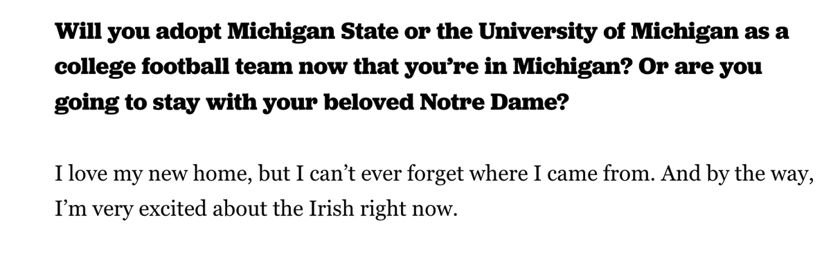 In Michigan, Buttigieg is sticking with the Irish and refusing to pick State or U of M.