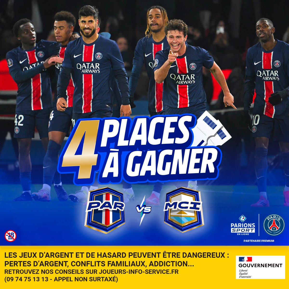 ParionsSport_EL's tweet image. 🔴🔵 C'est le choc européen qu'on attend tous et on vous fait gagner 2 x 2 places pour ce #PSGCITY !

Pour participer:  
👉 RT &amp;amp; follow  

📅 TAS le 21/01
📄 Règlement: taplink.cc/parionssport