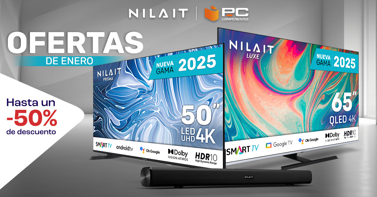 Nilait (@nilait_es) on Twitter photo ☑️OFERTAS DE ENERO
Consigue tu TV Nilait con hasta -50% de descuento.
Disponibles en <a href="/pccomponentes/">PcComponentes</a> 👉 bit.ly/3CcWs9I ☑️OFERTAS DE ENERO
Consigue tu TV Nilait con hasta -50% de descuento.
Disponibles en <a href="/pccomponentes/">PcComponentes</a> 👉 bit.ly/3CcWs9I