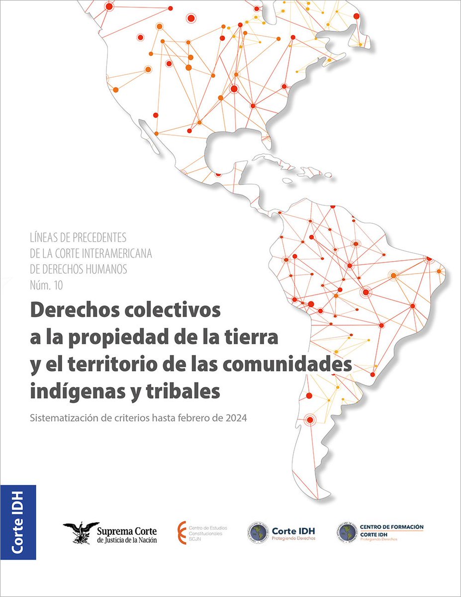 CECSJ_SCJN's tweet photo. Este #CuadernoDeJurisprudencia describe cómo la @CorteIDH ha entendido y delimitado el derecho a la propiedad colectiva que los pueblos indígenas y tribales tienen sobre la tierra, el territorio y los recursos naturales.
 
Consúltalo o descárgalo aquí 👉 https://t.co/B39YKaSVMu https://t.co/qpTSGRVeFe