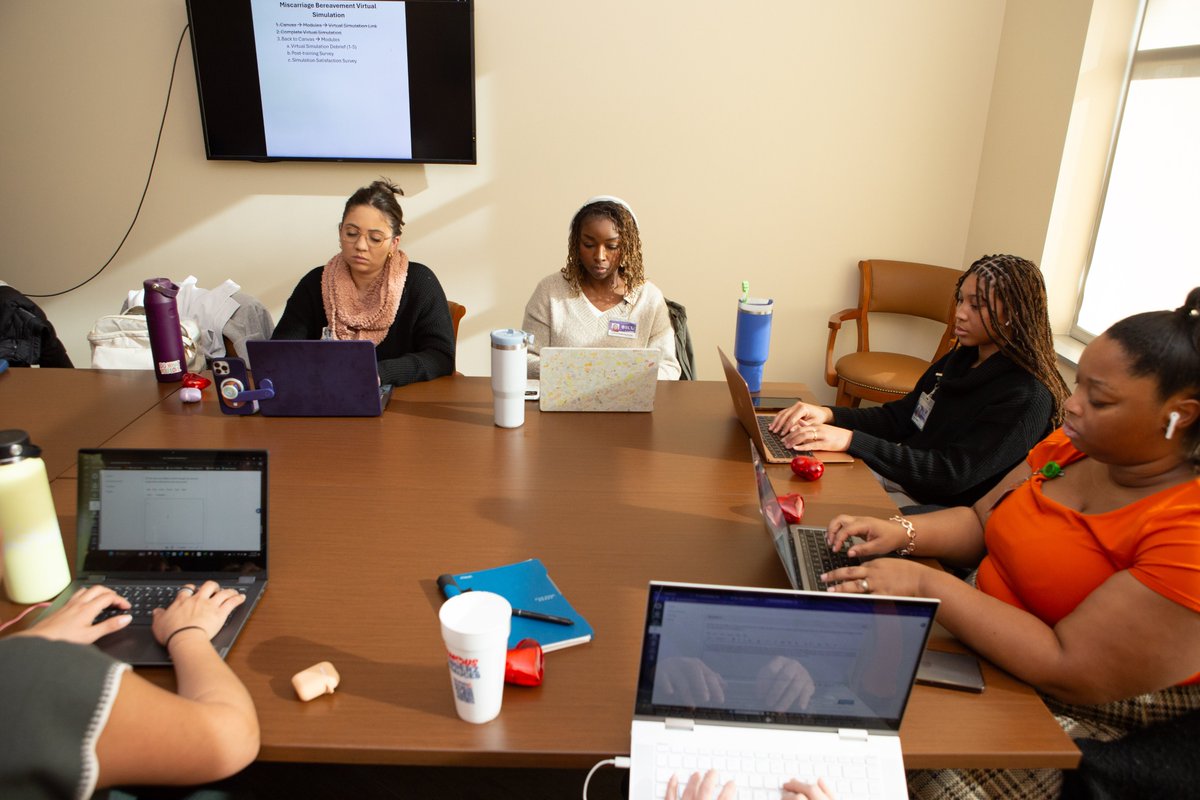 ECUNursing's tweet photo. This week, a group of midwifery students took part in a hands-on training program to help them learn how to support patients going through the heartbreaking experience of miscarriage. https://t.co/1LjneVAz0c