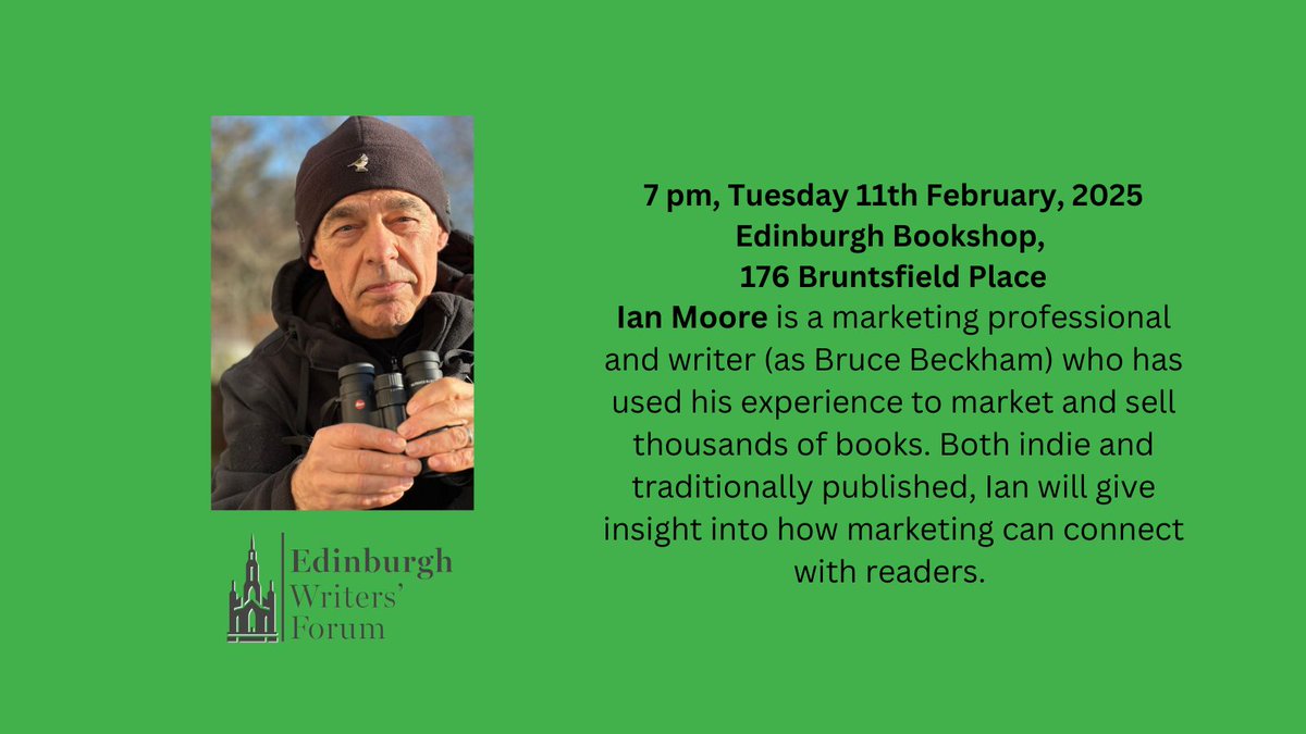 Tickets are on sale for February and we sold nearly half within one day! The Edinburgh Bookshop on 11th February to talk to an expert about marketing your books. 
bit.ly/3PAZ2JM