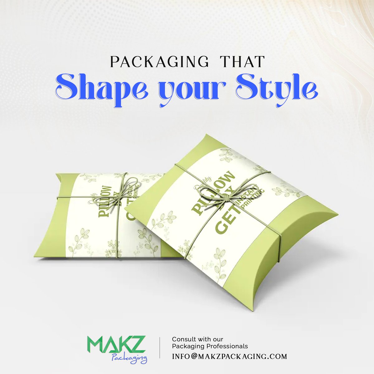 makzpackaging's tweet image. Add charm to your packaging with custom cardboard pillow boxes. Perfect for small gifts and accessories, designed to wow! Let us create the perfect fit for your brand

#CustomPackaging #PillowBox #GiftPackaging #SmallGifts #LuxuryPackaging #AccessoryPackaging #MakzPackaging