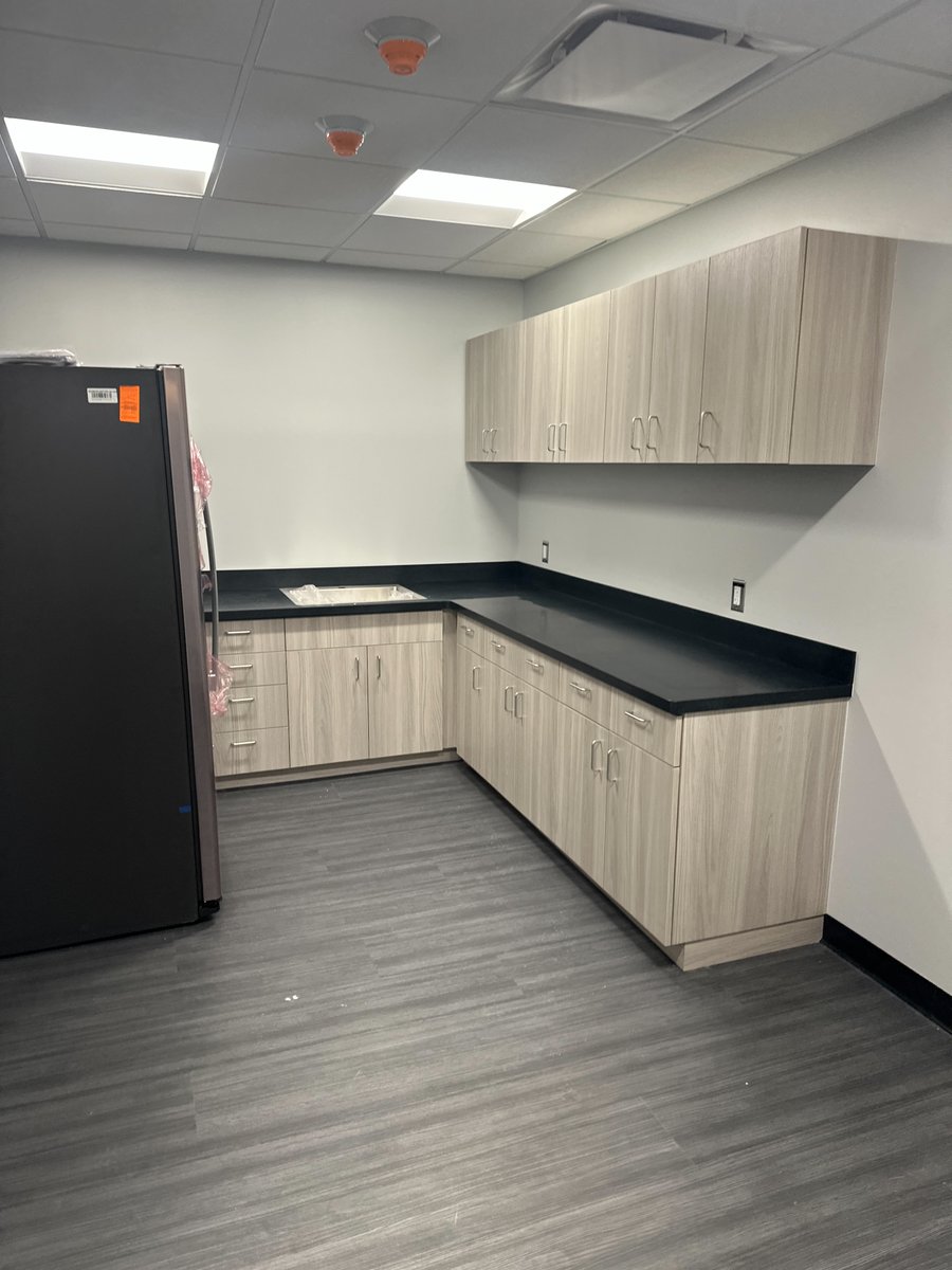 Reed_GC's tweet photo. We just wrapped up our mental health and awareness center project at Joliet Junior College. This new exterior features a stylish stamped concrete patio and a calming zen garden. On the inside, we updated the walls, ceilings, floors, and doors to create a welcoming environment. https://t.co/w5MGs3uU4Z