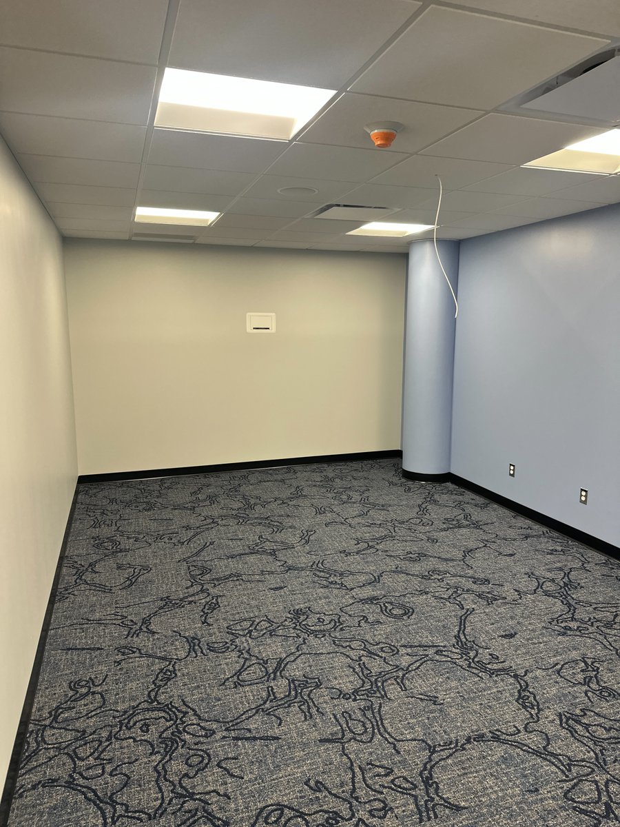 Reed_GC's tweet photo. We just wrapped up our mental health and awareness center project at Joliet Junior College. This new exterior features a stylish stamped concrete patio and a calming zen garden. On the inside, we updated the walls, ceilings, floors, and doors to create a welcoming environment. https://t.co/w5MGs3uU4Z