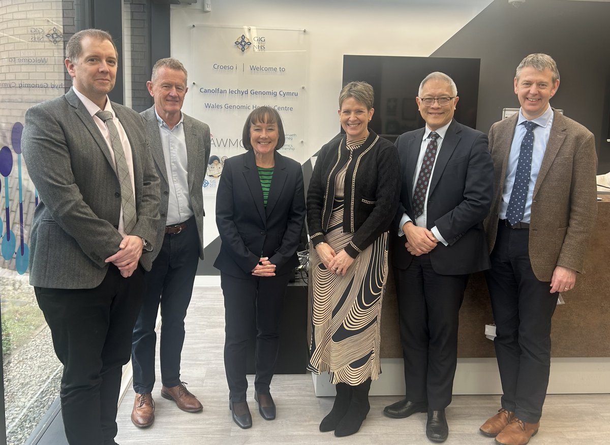 Today, we welcomed Secretary of State for Wales <a href="/JoStevensLabour/">Jo Stevens</a> to the Canolfan Iechyd Genomig Cymru, to meet some of Wales’ leading experts in genomics &amp; learn more about how their work is improving the health of the Welsh population

#LifeSciences #Genomics #PrecisionMedicine