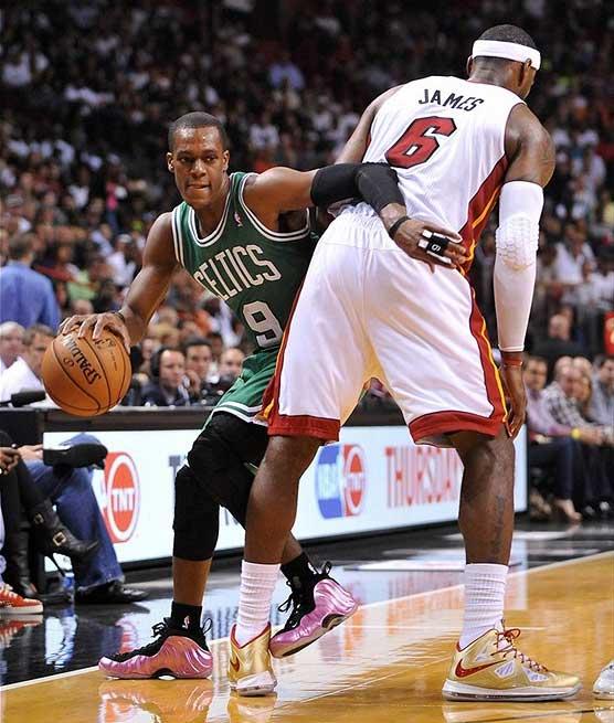 Rondo was really out balling in pink foams.  

20/7/13 during the 2012 season opener.