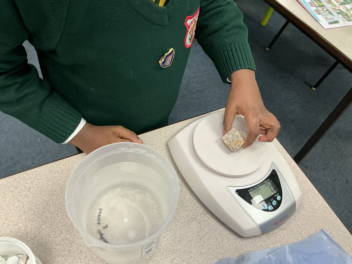 Another fun Science lesson today investigating the permeability, durability and buoyancy of different rocks! 🪨💧