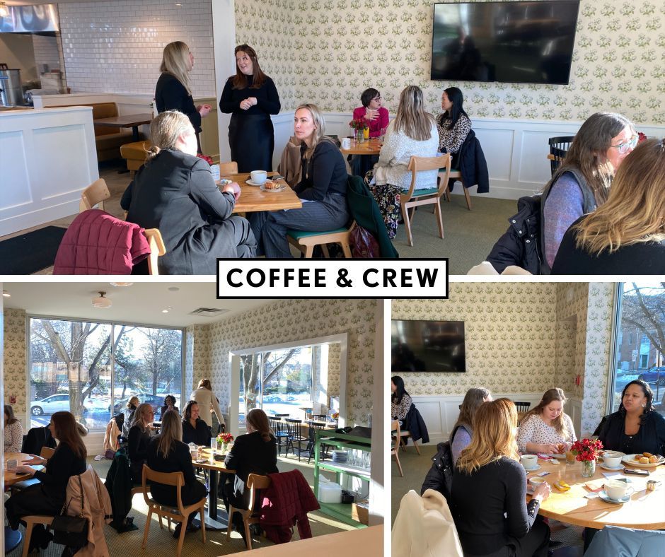 We had a fun morning catching up over coffee at our first Coffee &amp; CREW of the year. Thanks to everyone who joined us!