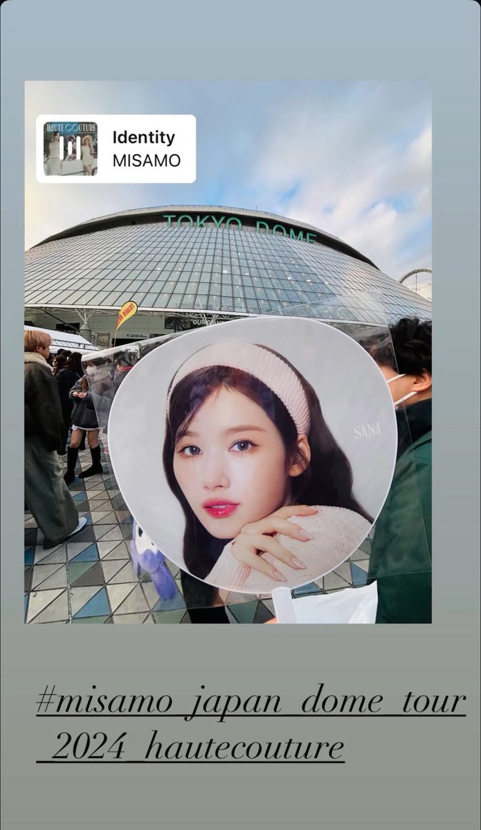 可愛い可愛い可愛いかった✨️

 #MISAMO
#MISAMO_JAPAN_DOME_TOUR_2024_HAUTECOUTURE