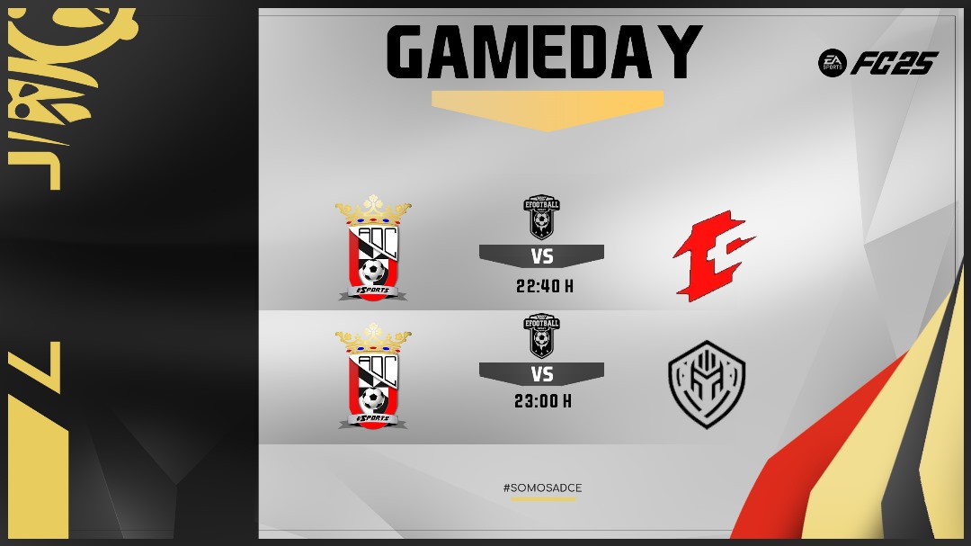ADCeuta Esports (@adceutaesports) on Twitter photo #MatchDay 16/01/2025
Vamos con los últimos partidos de la semana💪#EAFC25
🏆<a href="/PLGeFootBall/">PLG efootball</a>🏆
🆚<a href="/EthikEC/">ᴇᴛʜɪᴋ ᴇsᴘᴏʀᴛs ᴄʟᴜʙ⚡️</a>
⏰22:40
🏆<a href="/PLGeFootBall/">PLG efootball</a>🏆
🆚<a href="/CeutaGuardians/">𝘾𝙀𝙐𝙏𝘼 𝙂𝙐𝘼𝙍𝘿𝙄𝘼𝙉𝙎</a>
⏰23:00
#SOMOSADCE
<a href="/ADCeuta_FC/">AD CEUTA FC</a>
<a href="/ADCeutaEsports/">ADCeuta Esports</a> #MatchDay 16/01/2025
Vamos con los últimos partidos de la semana💪#EAFC25
🏆<a href="/PLGeFootBall/">PLG efootball</a>🏆
🆚<a href="/EthikEC/">ᴇᴛʜɪᴋ ᴇsᴘᴏʀᴛs ᴄʟᴜʙ⚡️</a>
⏰22:40
🏆<a href="/PLGeFootBall/">PLG efootball</a>🏆
🆚<a href="/CeutaGuardians/">𝘾𝙀𝙐𝙏𝘼 𝙂𝙐𝘼𝙍𝘿𝙄𝘼𝙉𝙎</a>
⏰23:00
#SOMOSADCE
<a href="/ADCeuta_FC/">AD CEUTA FC</a>
<a href="/ADCeutaEsports/">ADCeuta Esports</a>