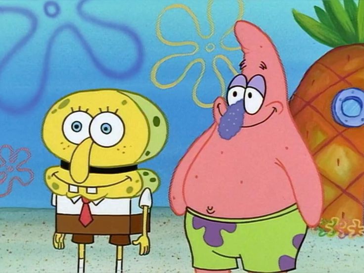 untitled05s's tweet photo. pat was so cutie in season 1 sponge was too but look at him he's such a cutie patootie https://t.co/qmAwddpJ42