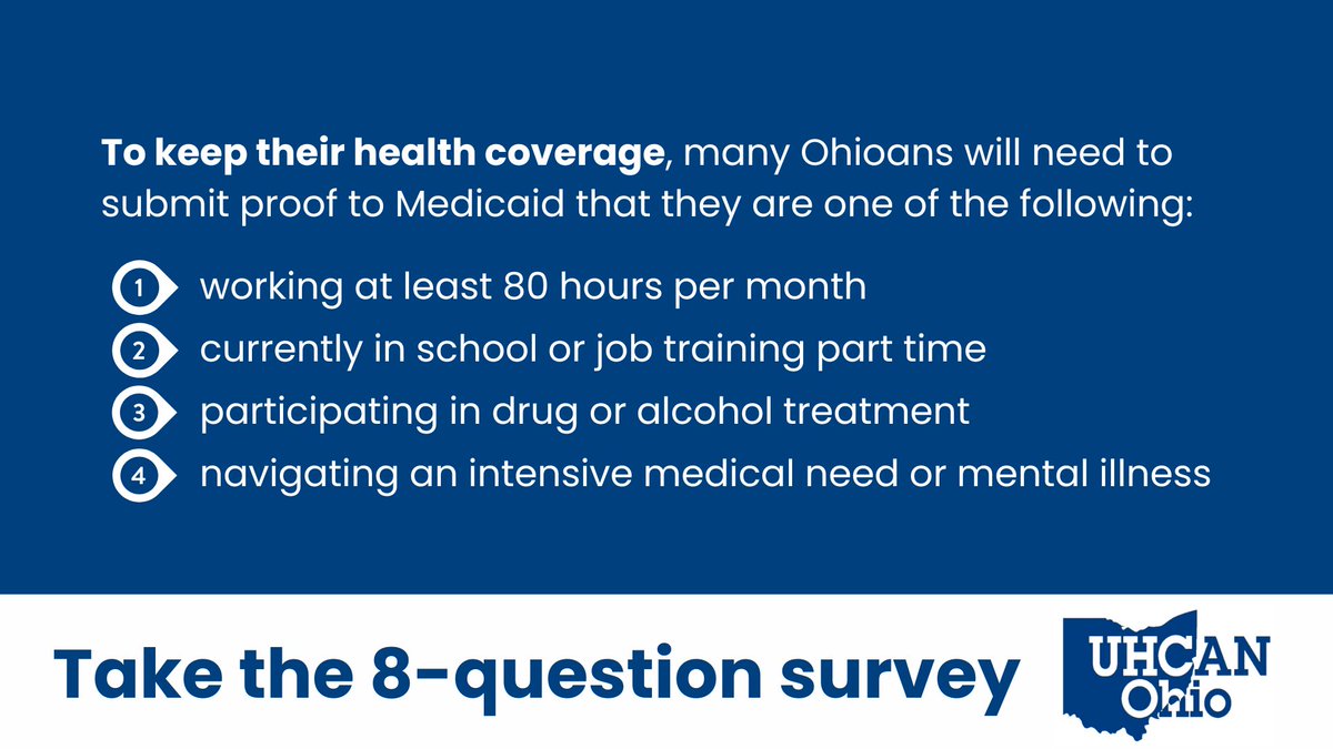 FoodbankSe's tweet image. Hundreds of thousands of Ohioans may be at risk of losing health coverage if Ohio’s proposed Medicaid work requirement waiver goes into effect. 
Take a quick 8-question survey to share your experience: surveymonkey.com/r/9L3ZKQP
#MedicaidCoverage #OhioHealthCare #StayCovered