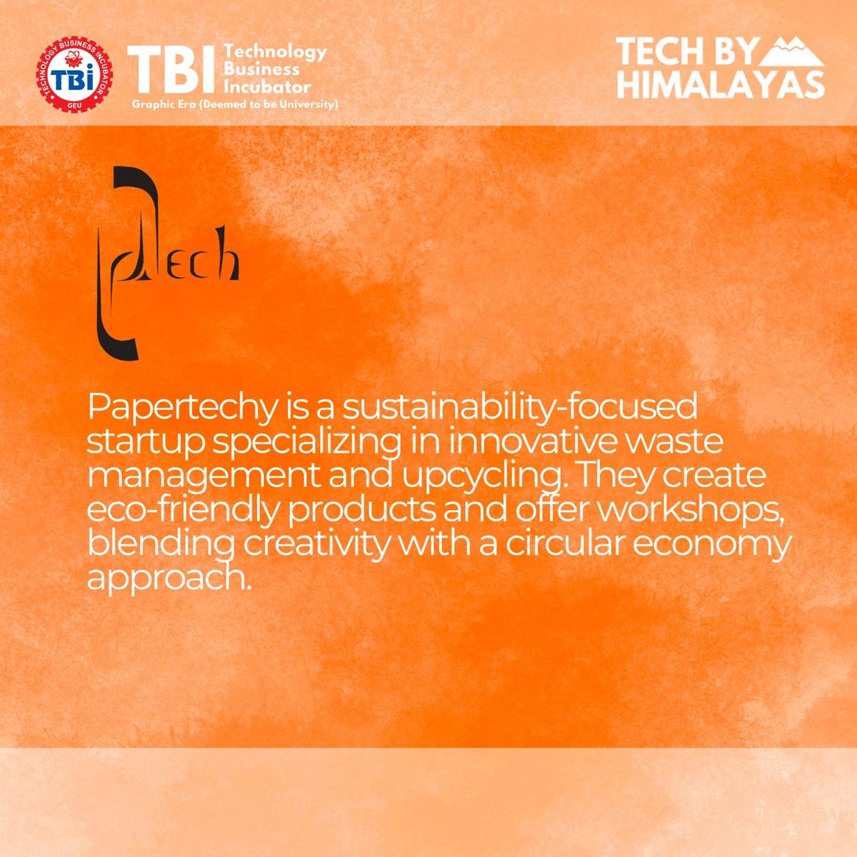 techbyhimalayas's tweet photo. @TBIGEU and @techbyhimalayas congratulate everyone on National Startup Day! We celebrate the incredible spirit of entrepreneurship and innovation in Uttarakhand. Let's take a moment to acknowledge the inspiring Startups that have been incubated and pre-incubated at TBI-GEU. https://t.co/UEmiyRmHdS
