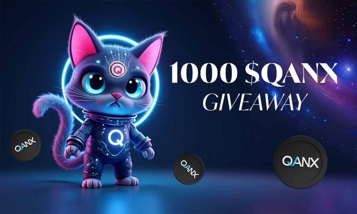 The Quantum Cat 🧶 (@the_quantumcat) on Twitter photo 💰GIVEAWAY WITH $QANX REWARDS💰
1000 $QANX is up for grabs 🪙
3 winners will be picked after 48hrs 🔥
Conditions:
✅Follow <a href="/The_QuantumCat/">The Quantum Cat 🧶</a> 🐈
✅Like Post ♥️
✅Comment "Done" and tag the <a href="/The_QuantumCat/">The Quantum Cat 🧶</a>, use $QCAT and $QANX and tag three friends
Must turn on notification for 💰GIVEAWAY WITH $QANX REWARDS💰
1000 $QANX is up for grabs 🪙
3 winners will be picked after 48hrs 🔥
Conditions:
✅Follow <a href="/The_QuantumCat/">The Quantum Cat 🧶</a> 🐈
✅Like Post ♥️
✅Comment "Done" and tag the <a href="/The_QuantumCat/">The Quantum Cat 🧶</a>, use $QCAT and $QANX and tag three friends
Must turn on notification for