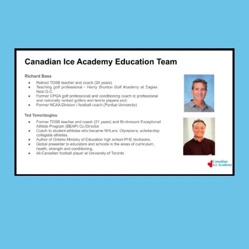 Canadian Ice Academy now has a virtual high school with teachers on site. Ask us how we can get you started for September 2025! #school #highperformance #train #hockey