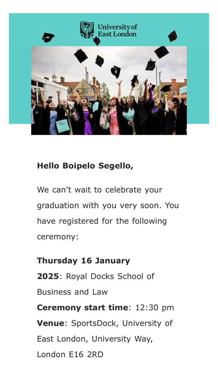 segello_'s tweet image. Master of Business Administration Degree in the bag!🎓

#StandingOnBusiness #GraduationSzn
#NwanyanaKeSetlankana #UEL