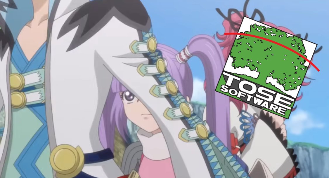 PetroniaMagnus's tweet photo. That is actually crazy.
Tose is a company with 40 years of experience, developing and co-developing games like SMT: Soul Hackers, Splatoon 2 and Crisis Core: Reunion.

Only to avoid financial struggles thanks to Graces F.
When Asbel said he's going to protect, he meant it. https://t.co/19QFVemTyy