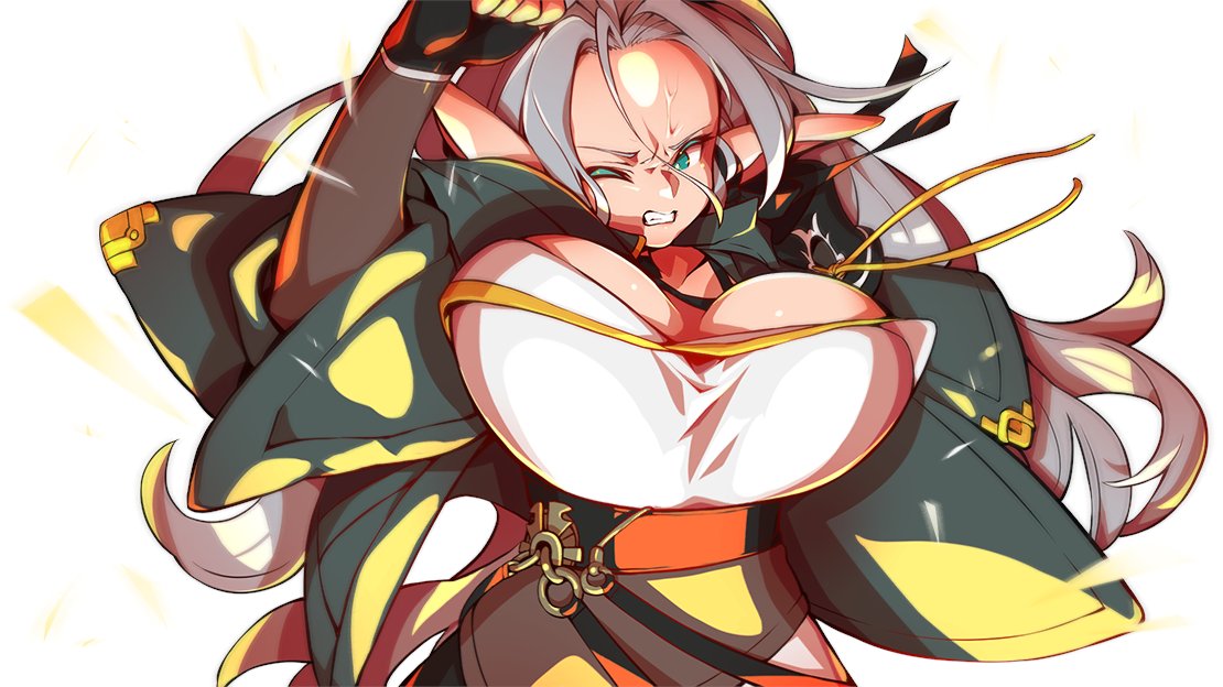 SeaDepthStudio's tweet photo. エリスラ「ぐっ…！？？小癪なっ…！！」
…やられボイスがまるで敵側のボスみたいな台詞を吐くエリスラさんです。
ダメージの衝撃でいろんなところがブルンブルン揺れてそうですね♥
ですが、そういう目で見てると斬り捨てらr（ｻﾞｼｭｯ https://t.co/tPKpKjWqnh