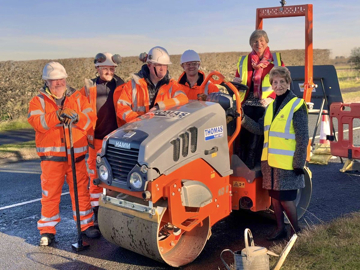 We’re tackling potholes up and down the country, with our £1.6bn Government funding boost.

Today I was with <a href="/NormaRedfearn/">Norma Redfearn</a> and <a href="/NTCouncilTeam/">North Tyneside Council</a> to see one of their fantastic teams out repairing a road and hear about future plans for our £22m extra funding for the North East.