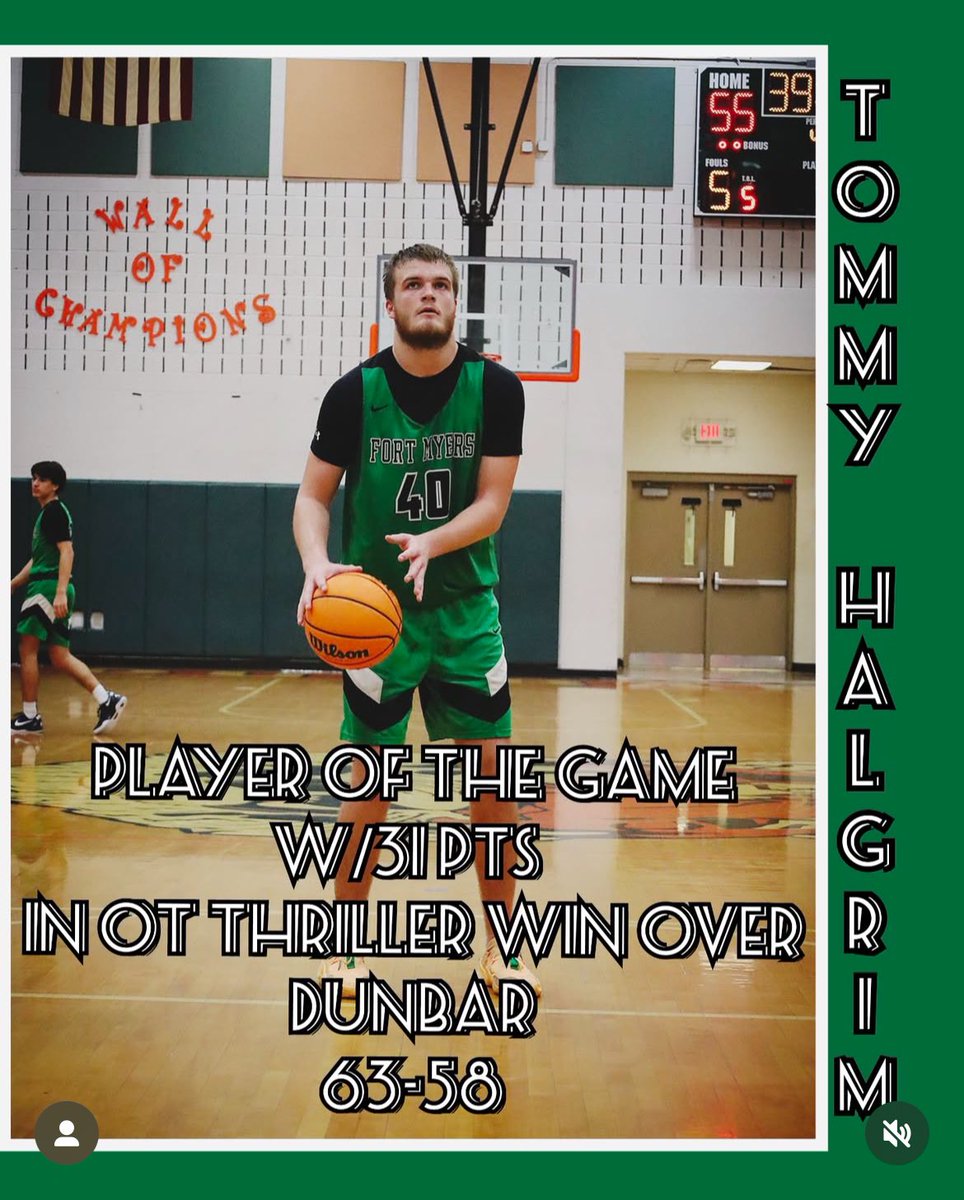 TommyHalgrim1's tweet photo. Dual sport athlete!! 31 points and 23 Rebounds https://t.co/DZOWz3X22g