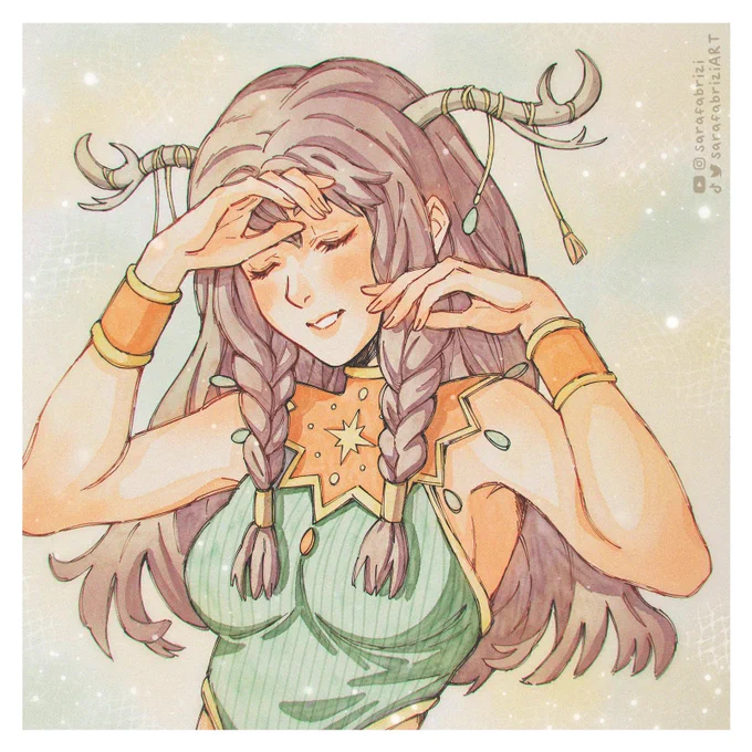 she looks like she belongs to another world, don't you think?  watch the full process of bringing this character to life on my YT channel-link in bio  