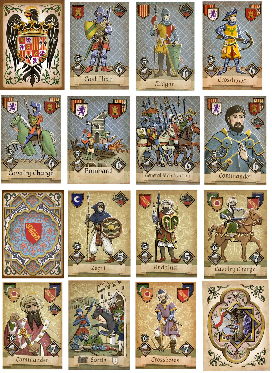 The game of Granada (published by Compass Games) would never have been the same without the extraordinary art of master Ivan Cáceres <a href="/Seado31/">Iván Cáceres</a> . It is a pity that many players still do not know him. Each card is in itself a small work of art. And there are many to admire !