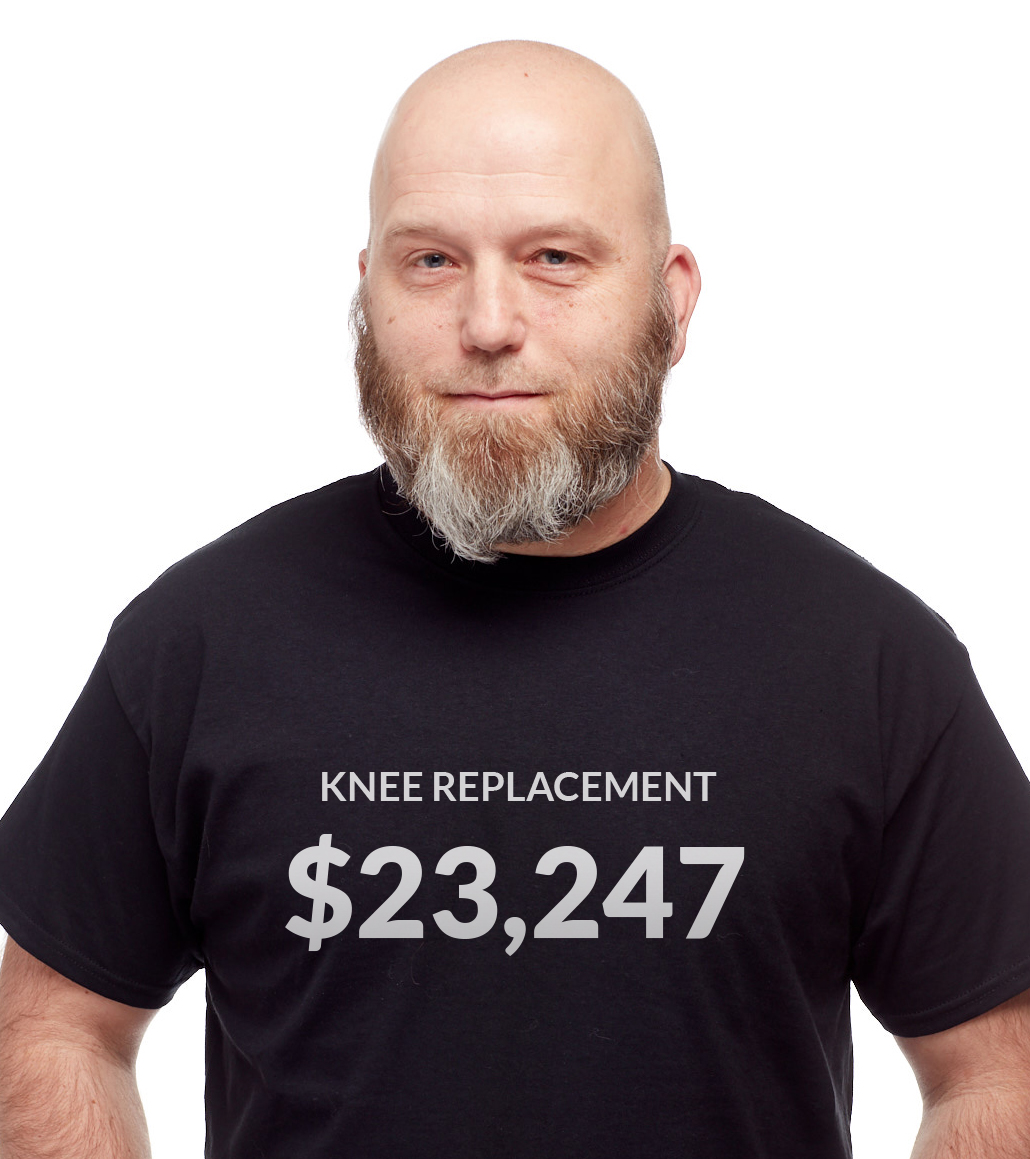 If you or someone you know are looking to get a #KneeReplacement, are you prepared to pay $23,247 to cover it? Quality healthcare shouldn't come at a sacrifice. Join the conversation. #WearTheCost