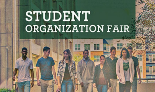 Get involved! Student Organization Fair is TODAY!! From 11AM-1PM in the Student Center 3rd floor ballroom. Many of our 200+ active organizations will be recruiting new members. Here's your chance to become engaged on campus by joining a student organization!